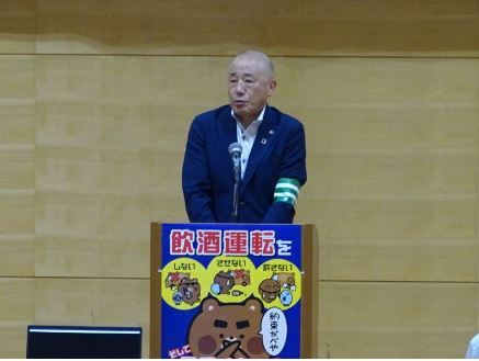 留萌地区交通安全推進協議会・中西会長の挨拶