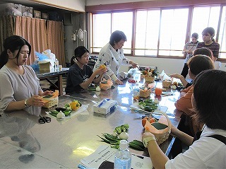 ベジタブルアレンジメント体験