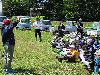 「苗を植えて育てる」を説明しました