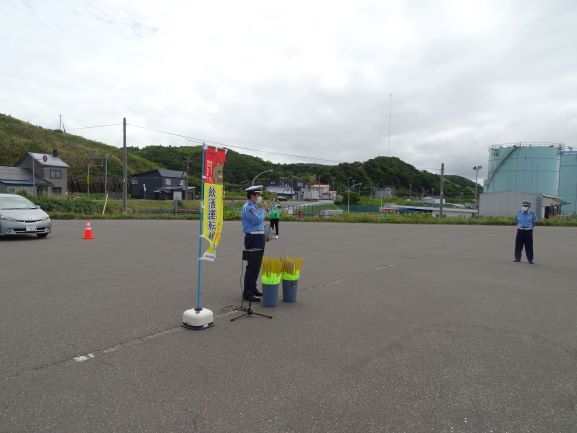 留萌市での啓発の様子