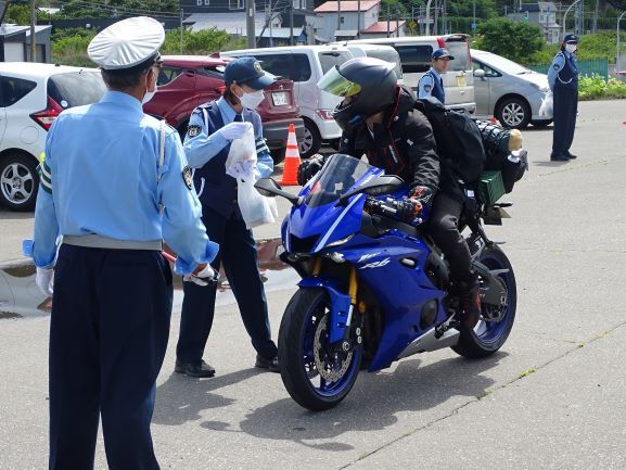 留萌市での啓発の様子